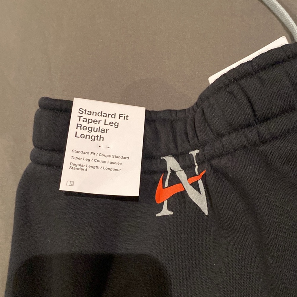 Nike Black Joggers with Orange Accents - Picture 4 of 5